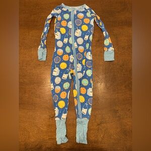 Little Sleepies 3T Milk and Cookies Zippie